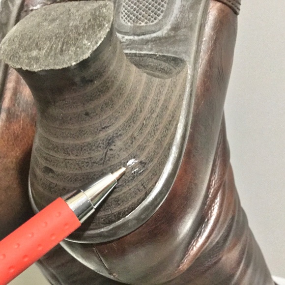 La CANADIENNE Tahra brown mottled leather knee high boots - Picture 14 of 16